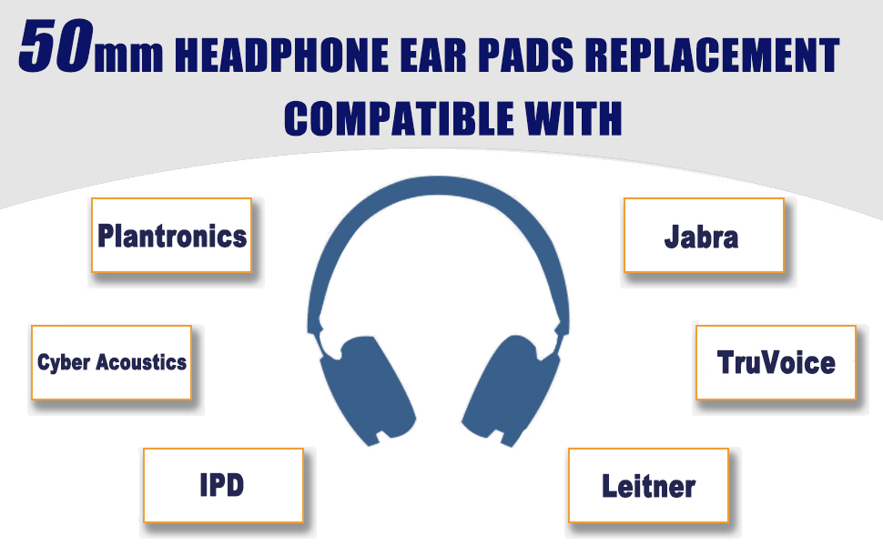 50mm ear pads replancement