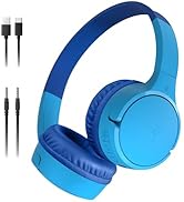 Belkin SoundForm Mini - Wireless Bluetooth Kids Headphones, 30H Battery, 85dB Safe Volume Limit, ...