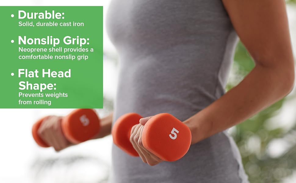 Gaiam durable nonslip hand weights walking weight, weights for women at home