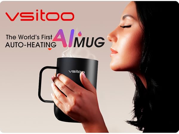 AI self heating mug