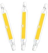 118mm 10W R7S LED Bulb (3 Pack) 100W Halogen Equivalent 118mm J-Type 10W 120V R7S Base 3000K Warm...
