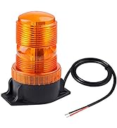 WOWTOU Magnetic Amber Led Strobe Lights for Forklift Golf Carts UTV Cars Trucks Tractor, 12V 24V ...