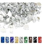 Grisun Ultra White Fire Glass for Fire Pit, 10 Pounds 1/2 Inch High Luster Reflective Tempered Gl...