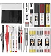 Fathers Day Dad Gift from Daughter Son Wife, Nicpro 24 Pack CP3000 Carpenter Pencil Set with Shar...