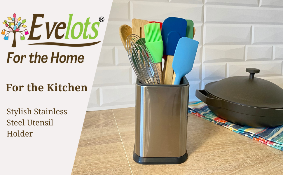 For the kitchen stainless steel utensil holder