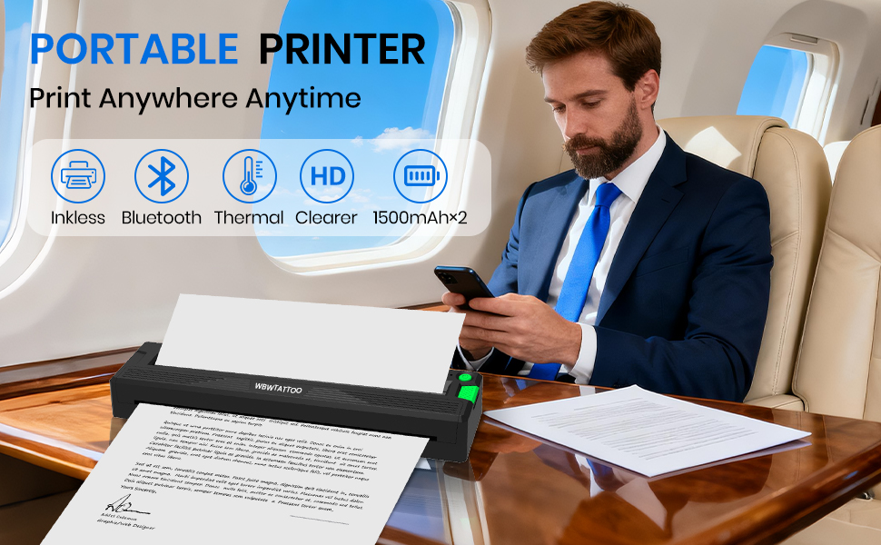 Portable Printers Wireless for Travel