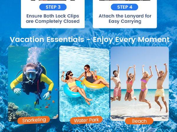 Double Space Waterproof Phone Pouch