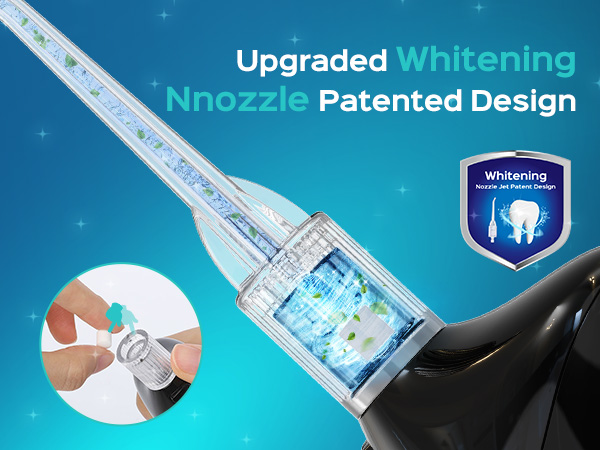 COSLUS Whitening Water Flosser Pick Portable Oral Irrigador Cordless Whitening Flossers for Teeth