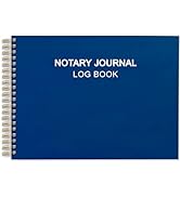 Notary Journal Log Book - Hardcover Notary Book with 420 Record Entries, 140 Numbered Pages, 10''...