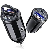 [2-Packs] Electop USB C Car Charger, Smallest Cigarette Lighter USB Charger Adapter 30W PD & 30W ...