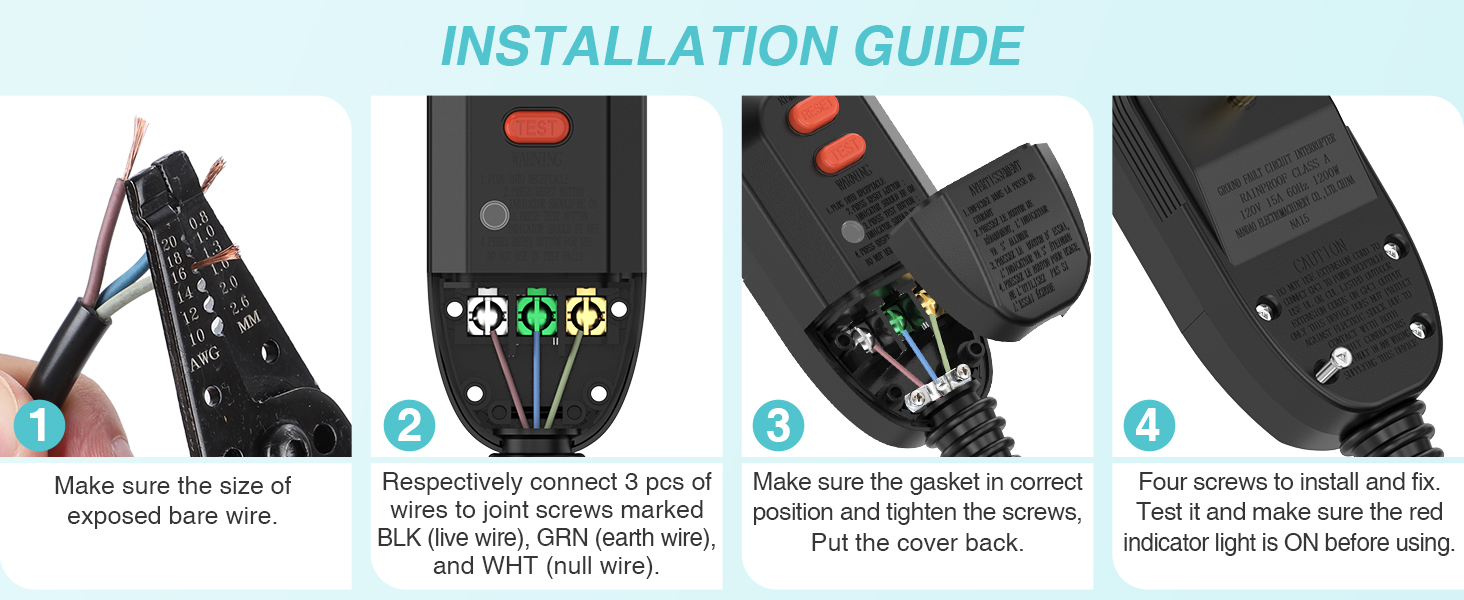 gfci replacement plug