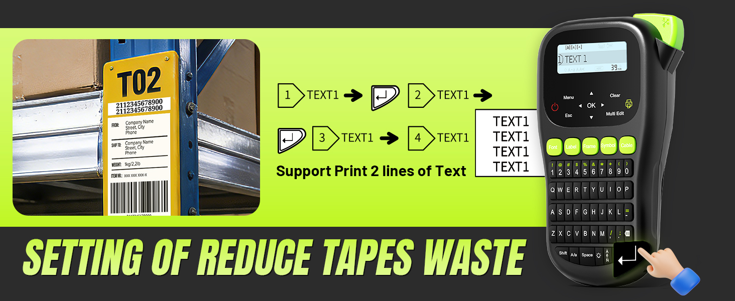 label maker machine with tapes