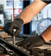 Midknight Black Nitrile Gloves