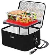 Aotto Portable Oven, 12V 24V 2-in-1 Car Food Warmer Mini Portable Microwave, Personal Heated Lunc...