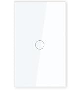 LOUYSGEN Zigbee Smart Switch Neutral Wire Required Need Zigbee Hub,4.65 X 2.83 X 1.34 Inches Wall...