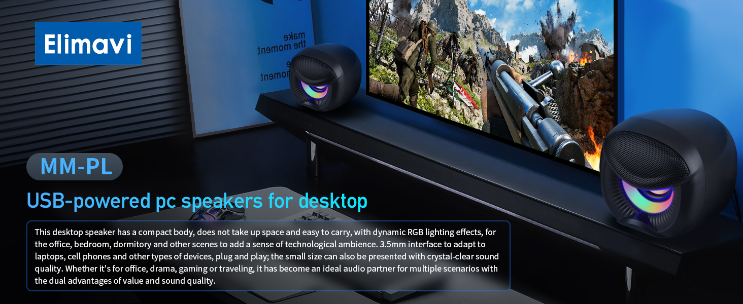 Introduction to USB-powered desktop speakers