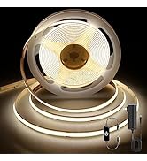 Pandery COB LED Strip,LED Strip Lights 3M/9.84ft,Touch Dimmable LED Strips,CRI90+,4000K Natural W...