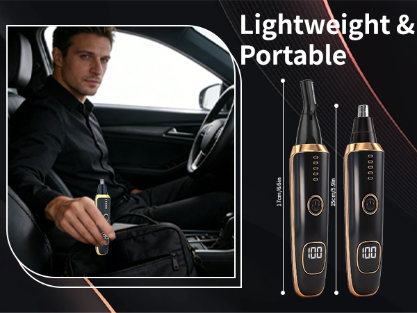 Nose &amp; Eyebrow Hair Trimmer for Women Men,Painless Rechargeable Ear &amp; Nose Hair Trimmer Clipper