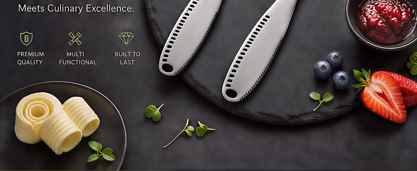 PREMIUM QUALITY MULTI FUNCTIONAL BUILT TO LAST BUTTER KNIFE