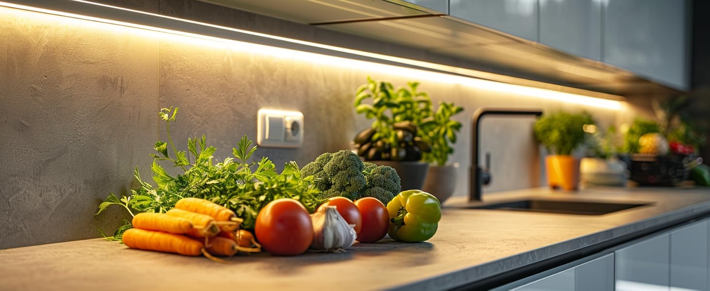 UVTaoYuan 4000K neutral light belt in the kitchen application