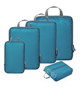 BAGAIL 5 Set/6 Set Ultralight Compression Packing Cubes Travel Accessories Expandable Packing Org...