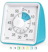 Secura 60-Minute Visual Timer, Classroom Timer, Countdown Timer for Kids and Adults, Time Managem...