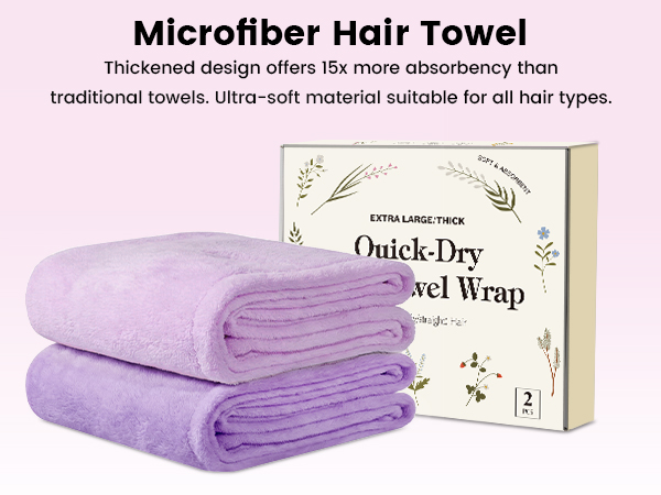 microfiber hair towel