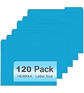 File Folder, HERKKA 120 Pack 1/3 Cut Tab File Folders, File Folders Great for Organizing and Fili...