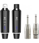 Arvitek Wireless XLR Microphone Transmitter Receiver 2.4Ghz, XLR System Mic Adapter for Dynamic M...
