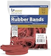 Upgrade Office Supply UPG25764R Rubber Bands, Size 64 (3-1/2 x 1/4), Red, 80 Bands, 1/4 lb Bag, USA