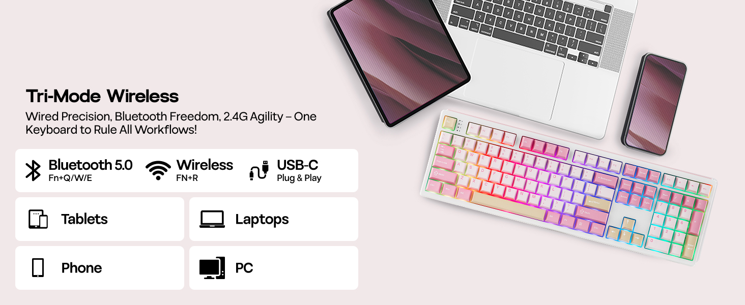 TH108 Wireless Gaming Keyboard