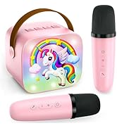 Mini Karaoke Machine for Kids - Easter Toys Birthday Gift for 3 4 5 6 7 8 9 10 11 12 Years Old Gi...