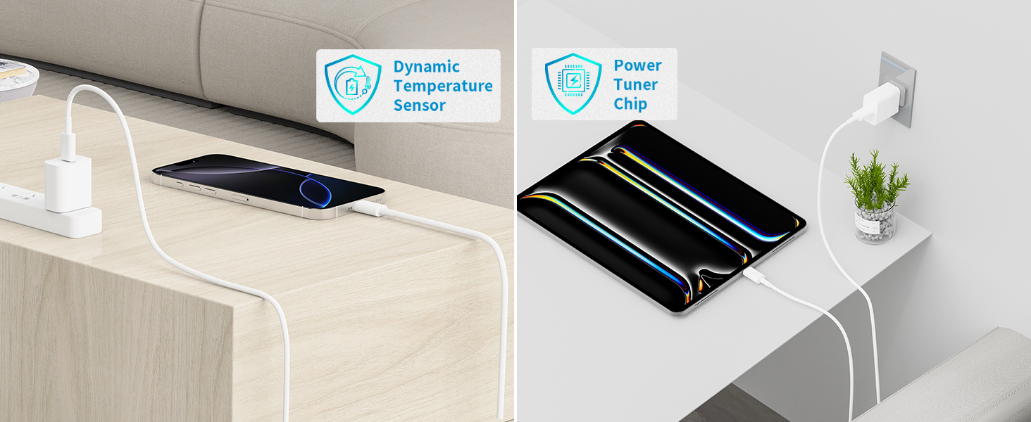 MFi Certified iPhone 16 Charger Fast Charging 2Pack 20W USB C Power Adapter Type C Wall Charge Block