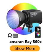 amaran Ray 360c 360W RGB LED Video Light APP/DMX Control 12 Effects, 1,800-20,000K 17,130Lux/1m C...