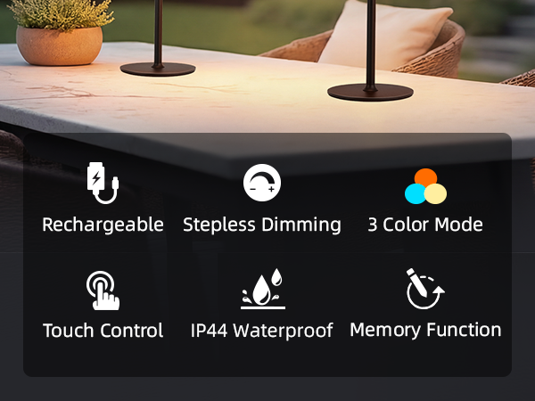 waterproof table lamp