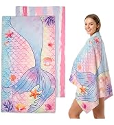 SpaceTime Microfiber Beach Towels,62.9×?31.4?Inches Oversized Quick Dry Absorbent Beach Towels,Sa...