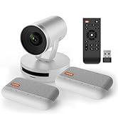 NUROUM Conference Room Camera System, 5X Optical Zoom, Noise Cancellation, All-in-one Video Confe...