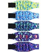 5 Pack Dog Diapers Male Reusable, Premium Belly Bands for Dogs, High Absorbing Male Dog Pee Wraps...