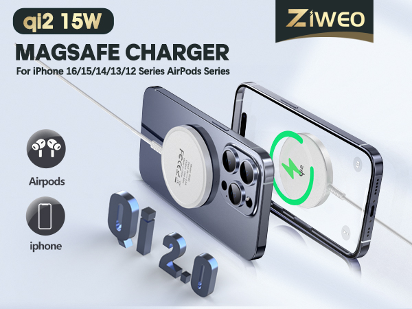 Qi2 Magnetic Wireless Charger