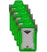 Identity Stronghold - Pack of 5 - Secure RFID Badge Holder for 1 Card - Heavy Duty Hard Plastic I...
