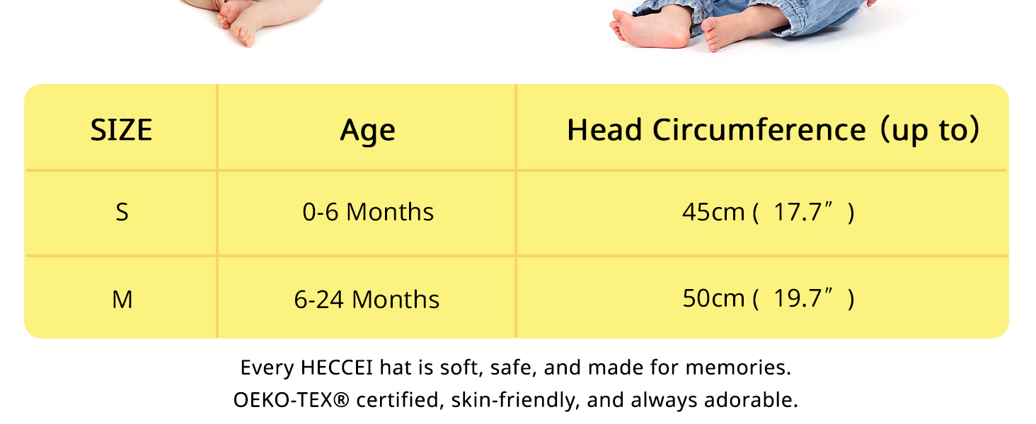 HECCEI Baby Sun Hat with Neck Flap DryShade SkyCandy UPF 50+ Infant Beach Hat