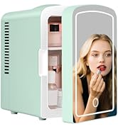 Iceblue ceblue Skincare Fridge with Dimmable LED Light Mirror, 4L Compact Makeup Refrigerator for...