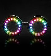 Pixel Pro Led Glasses - 350 Epic Modes - Programmable Rechargeable Light Up Edm Festival Rave Par...