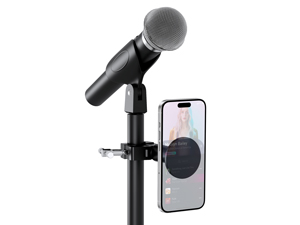 mic stand phone mount