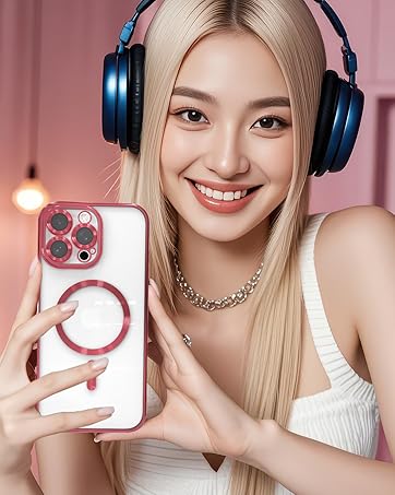 red clear magnetic Case