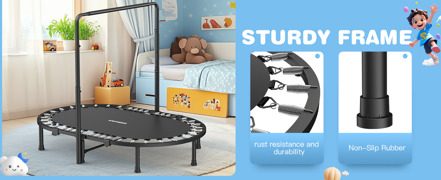 ANCHEER Double Kids Trampoline