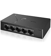 5 Port Easy Smart Managed Ethernet Switch Gigabit Switch, Network Hub, Ethernet Splitter, Plug &amp; ...