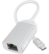 acer USB C to Ethernet Adapter, Gigabit RJ45 to USB C (Thunderbolt 3/4 Compatible), Driver Free 1...