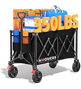 Collapsible Wagon Cart for Outdoor Use, Heavy Duty, Large Capacity