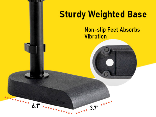 Low profile mic boom stand